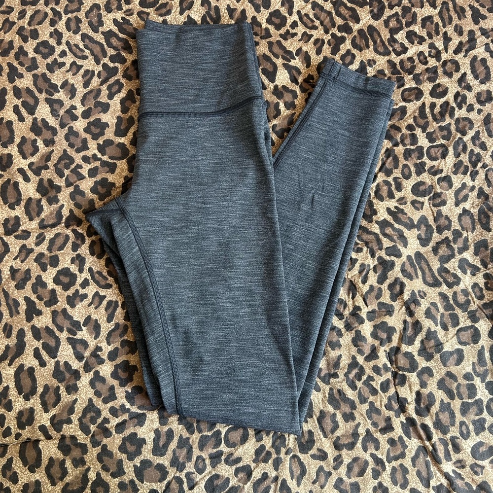 lululemon athletica Heathered Charcoal Gray Leggings